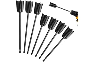 DURONGE 7 Pezzi Miscelatore Colori, Agitatori di Vernice Riutilizzabili, Miscelatore di Resina Epossidica, Resina Mixer Paddles, per la Miscelazione di Resine, Vernici, Smalti Ceramici, Coloranti - Nero