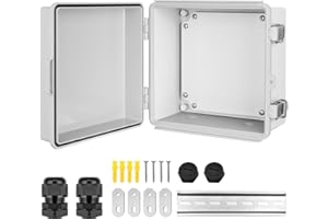 CHENGPI Caja Electrica Exterior, IP65, Caja de Derivación de Montaje en Superficie, 210×210×130MM
