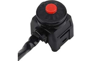 AKOZON tasto spegnimento moto + Interruttore Manubrio della Motocicletta Avviamento del Motore Interruttore di Accensione del Clacson Controllo Faro Anteriore ON/OFF 7/8 pollici