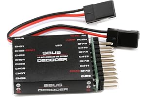 SOLOGOOD RC SBUS to PWM/PPM Decoder 16 Channel Converter Receiver Signal Transverter for Futaba Frsky Orange