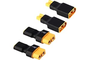 FLY RC 2 Paires Adaptateur Connecteur RC Drone, XT30 à XT60 Prise de convertisseur pour RC FPV Drone Voiture Lipo NiMH Chargeur de Batterie ESC