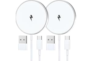 TEIONE 15W Mag-Safe Ladegerät 2Pack,2M Wireless Charger für iPhone 17/16/15 Pro Max/15 Plus/15 Pro/15/14/14 Plus/13/12/AirPods, Induktive Ladestation iPhone Kabelloses Ladegerät Induktives iPhone Ladegerät