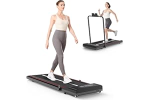 HOME FITNESS CODE HomeFitnessCode Laufband Walking Pad - Laufbänder mit Bürstenlosem Motor Leiser Laufpad Untertisch Laufgerät Elektrisch Walking Band für Zuhause