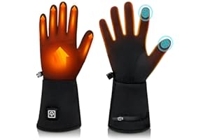‎SEENLAST seenlast Beheizbare Handschuhe Damen Herren, Elektrische Beheizte Handschuhe Beheizbar Dünn mit 7.4V 2200MAH Akku, 3 Heizstufen Touchscreen Wasserdicht Wärmefunktion Heated Gloves