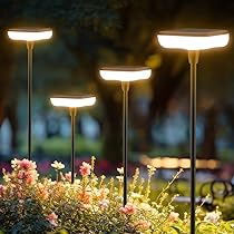 Luci Solari Da Giardino Joomer - 4 Pezzi LED Quadrati Impermeabili