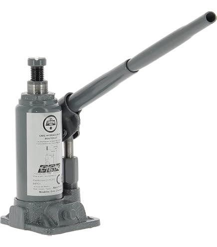 Cric Bouteille Hydraulique Bahco 4 Tonnes - Hauteur 193-373mm - Base En Acier Forgé - Soupape De Sécurité