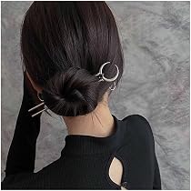 8 Metall-Haarkämme U-Form – Schwarz, 6x Mit 4 Zinken & 2x Mit 7 Zinken, Für Vintage-Frisuren & Festes Halten