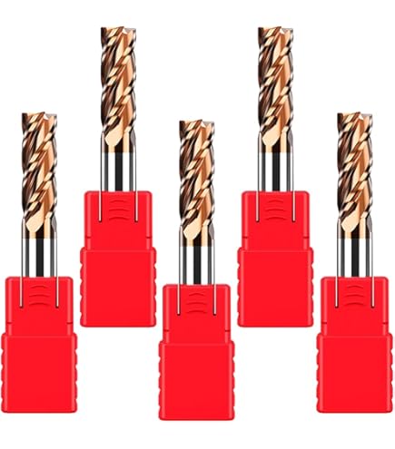 Fraise En Bout,Akozon 1 Pc 2 Cannelures Fraise CNC Fraise 6mm