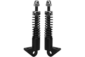 TOMOTATO 2 Pezzi Ammortizzatore Anteriore per Scooter Elettrico, 8 Pollici Ammortizzatore a Molla Idraulica in Acciaio Inossidabile con Sospensione Anteriore per Scooter Elettrico