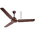 NeoDash EXA 1200mm 5 Star BLDC Ceiling Fan with RF Remote Control | Upto 60% Energy Saving, Anti Rust, 100% Copper Winding, High Speed, 7 Speed Settings (Matte Brown)