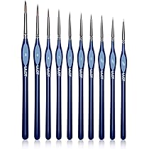 Set Di 18 Pennelli Professionali Per Dettaglio - Ideali Per Acrilico, Olio, Acquerello E Miniature - Foto 8