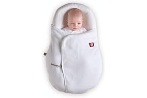 BEABA Red Castle Cocoonacover™ - Fleur de coton ® Lightweight 1.0 Tog - White Leaf