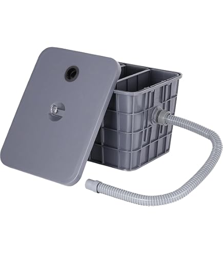 Intercepteur Graisse VEVOR 49LPM Séparateur Graisse Acier Inoxydable Bac Piege A Graisse Commercial 9kg Pour Eviers Lave Vaisselle Cuisine Restaurant 89008314