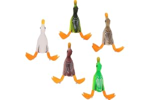 Yechiry Topwater Ankebete, 9 Cm Flytande Fiskebete | Realistisk design, slitstarkt gummimaterial, 360-graders rotation, lämpl