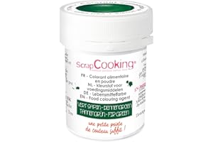 ScrapCooking - Colorant Artificiel en Poudre Vert Sapin 5g - Ingrédient Pâtisserie Professionnel pour Gâteaux, Crèmes, Entremets, Macarons, Biscuits - Fabriqué en France - 4048