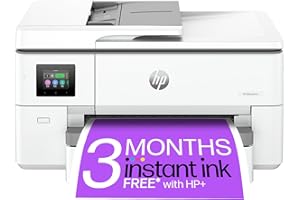 HP OfficeJet Pro 9720e Wide Format All-in-One Printer | Colour | Printer for Small Office | Wireless | Print, Scan, ADF | 3 Months of free Instant Ink | Up To 3 Years Warranty