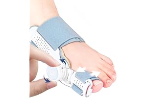 ELSMAOL Orthèses Pour Hallux Valgus, Réglable Plaque De Fixation Pour Hallux Valgus, Correcteur Hallux Valgus Pour Hommes Et Femmes, Attelle Pour Orteils Séparateur D'orteils Jour Et Nuit
