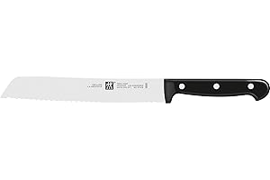 ZWILLING Couteau à Pain, Longueur de Lame : 20 cm, Lame Dentelée, Acier Inoxydable Spécial/Manche Plastique, Twin Chef 2, Noir