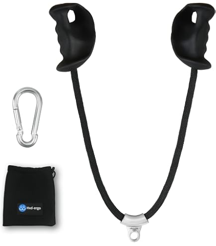 Corde De Triceps Ergonomique JASPORT – Pour Machine à Poulie, Entraînement Dos, Abdominaux, Anti-ampoules