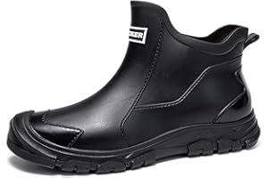 Gugifcto Gummistiefel Herren,Gummistiefel Damen Kurze,Halbhoch Stylische Boots Wasserdicht rutschfest Geeignet Regentag Rutschiger Boden Gartenschuhe 38-46EU
