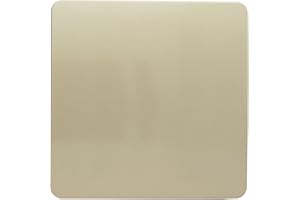 TRENDI SWITCH Trendi Artistic Modern Glossy Tactile Single Blanking Plate Gold ART-BLKGO