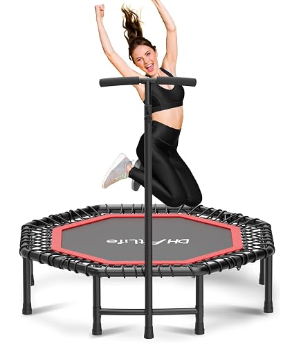 Cama Elástica Plegable 101 cm con 2 Bandas de Resistencia, Trampolín Elástico con Empuñadura Regulable, Cama Elástica Fitness de Interior y Ex | Leroy Merlin Cama Elástica Plegable 101 cm con 2 Bandas de Resistencia, Trampolín Elástico con Empuñadura Regulable, Cama Elástica Fitness de Interior y Ex | Leroy Merlin