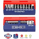 WORKPRO WP221062 13 Par&ccedil;a Manyetik CR-V Vidalama Bits U&ccedil; Seti