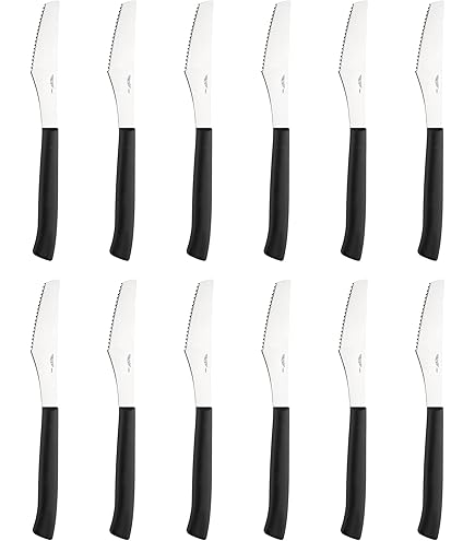 Pintinox Catarì Smart Set 6 Coltelli Per Pizza, Lama In Acciaio Inox 10 Cm, Manico Rivettato, Qualità Professionale
