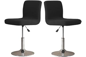 ZZDZW Coprisedia da Bar 2/4/6 Pezzi Coprisgabello da Bancone da Pub Coprisgabelli Cucina con Schienale, Fodere Antipolvere Lavabili Elastiche per La Cucina della Sala da Pranzo Copertura Sgabello da Bar ( C