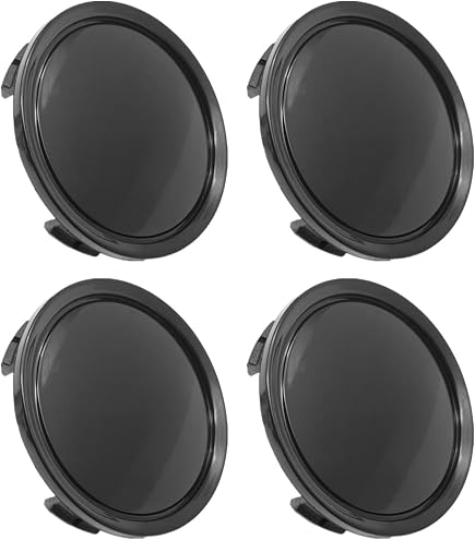 4 Wieldoppen 75 Mm Voor Smart Brabus – ABS, Waterdicht, Stofdicht, Eenvoudig Te Klikken, Zilver