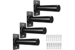 BRTGYM Wall Mounted Weight Plate Holder, Fit 2inch Olympic Weight Plates, Max Weight Capacity 275 lb, Heavy Iron Construction, Mounting Hardware Included