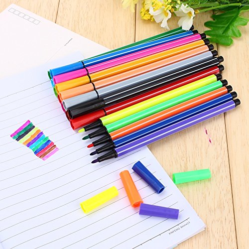 Waschbar Aquarell Stifte Farbig Bleistift Set Marker Malerei Zeichnung Kunst Zubehör Für Kinder Erwachsene Malbuch Zeichnung Skizzieren ( Farbe : 18 Colors ) - 8