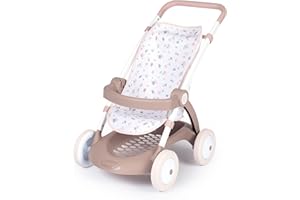 Smoby - Baby Nurse - Poussette - Pour Poupons et Poupées - Arceau de Maintien + Panier de Rangement - 254018