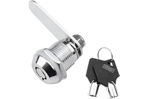 HOCADRV Baven 20MM Briefkastenschloss Tubular Cam Lock Möbelschloss Schrankschloss für Türen, Briefkästen, Schubladen, Schränke mit 2 Schlüsseln