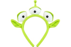 U-Zomir Alien Headband Bandeau Peluche Monstre à Trois Yeux pour Enfants et Adultes, Accessoire Amusant et Mignon pour Cosplay et Halloween Costumes