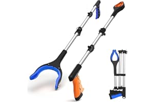 TENDAK Bardzo do zbierania śmieci, pomocny chwytak dłoni dla dorosłych, niepełnosprawnych i starszych, wytrzymały kij do podnoszenia (109 cm)