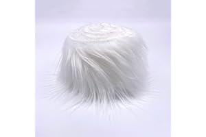 NVTRSD Kunstfell zum Basteln, 5cmx150cm Weiß Fell zum Basteln, Langhaarplüsch Weiß, Kunstfellband für Gnome Beard, Santa Hair, Dwarf DIY Dekoration