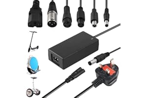 ZOYDP Electric Scooter Charger, 42V 2A hoverboard charger, xiaomi scooter charger with 6 Connections, Mobility scooter charger, for Xiaomi Electric Scooter, EBike, Hoverboard