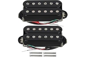 IKN FLEOR Pickup Humbucker per chitarra elettrica Pickup al ponte per chitarra a doppia bobina e set di pickup al manico - nero