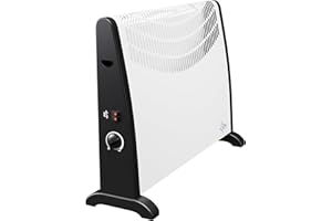 SUNTEC Heizkonvektor Heat Flow 2000 - Stand Heizung elektrisch, 2000 Watt - Konvektor 3 Heizstufen, Elektroheizung - Heizkörper für Räume bis ~25 m² - Perfekt für Garage, Büro, Wohnzimmer