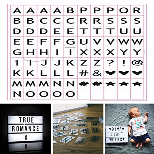 Suyi Set bricolage/Fai da Te' Scatola Luminosa cinematica e Lettere LED