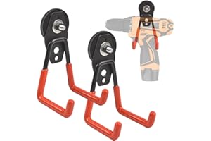 DGDUBRB 2 Stück Magnethaken, 43mm Magnethaken Extra Stark, Neodym Magnet Mit Haken Extra Stark zum Aufhängen, Magnetischer Haken Mit Anti-Rutsch-Beschichtung zum Metallschränke, Werkzeuge, Akku-Bohrmaschinen