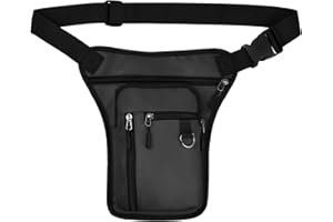 Pinsheng Bolsa para Pierna, Bolsa Pierna Moto Impermeable Tactico Ri?oneras Pierna, Bolsa de Cadera Lateral Pernera Bolsas de Cintur¨®n de Pierna Ca¨ªda para Hombres y Mujeres Ciclismo