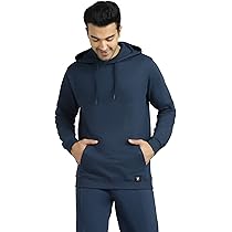 Buy XYXX Cruze French Terry Cotton Hoodie (S; Ocean Blue) at Amazon.in