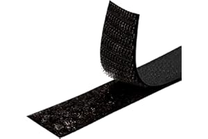 MARARDI Bande Auto-Agrippante [Noir] Ruban à Coudre Double Face [1 Mètre x 30 mm] Hook and Loop [NON ADHÉSIF] Extra Solide et Résistante pour la Couture l'Habillement l'Artisanat le Bricolage