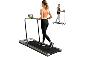 DEMPOWER 4 in 1 Walking Pad Treadmills for Home Foldable, App Stats View, 2.5 HP Quiet Engine 350 lbs Capacity, Running Machines Home for Heavy People, Under Desk Treadmill with Handle