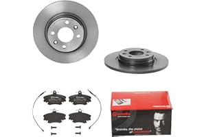 2 Bremsscheiben Voll 260 mm + Bremsbeläge Vorne von Brembo (1420-53670) Bremsensatz Bremsanlage Bremsen-Kit,Bremsenset, Bremsscheiben, Bremsbeläge, Bremsen-Set, Beläge, Bremsbelag, Bremsbelagsatz,