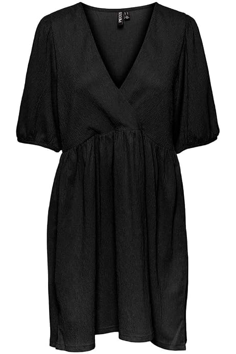Springfield Damenkleid Mit V-Ausschnitt & Kordelzug – Lässiges Design Mit Rüschenärmeln, Urbaner Style