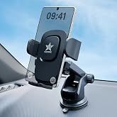 Blackstar B1-MAX Mobile Phone Holder for Car Dashboard/Windshield with Multi Angle Rotation and Adjustment (Supports All Mobi