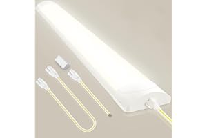 ‎BELLANNY Bellanny LED Feuchtraumleuchte 90CM Werkstattlampe | 30W 3600LM Verknüpfbar LED Werkstatt Deckenleuchte Röhre Licht, IP54 Wasserdicht 4500K Neutralweiß Deckenlampe für Wohnzimmer Büro Garage Keller